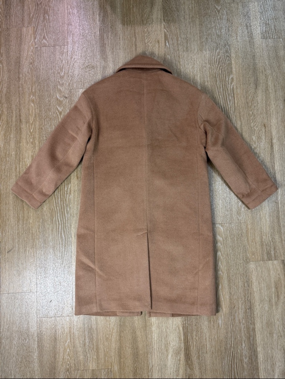 Banana Republic Sunday Coat Classic Camel Wool Alpaca Button Up Peacoat Top Coat - Picture 3 of 9